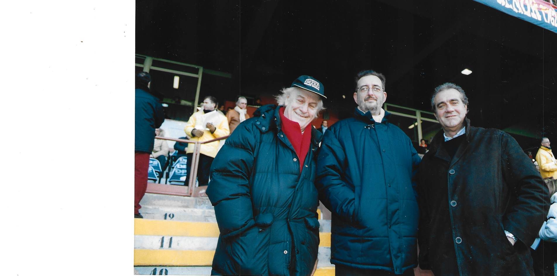 Con Pippo Spagnolo e Franco Ferrari allo stadio
